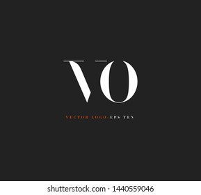 V O letters Joint logo icon vector for business card and corporate identity.
