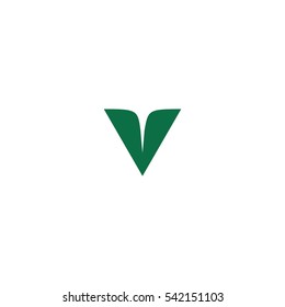 v plane fly logo vector