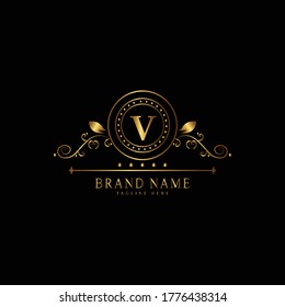 Gold V Logo Images Stock Photos Vectors Shutterstock