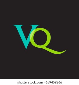 V Q joint logo design vector template 