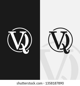 v q letter logo