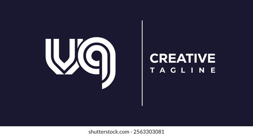 V and Q logo design. VQ abstract Letters Logo Monogram. This logo design is the process of creating a visual symbol that represents a brand, company, or individual.