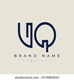 V and Q logo design. VQ abstract Letters Logo Monogram. This logo design is the process of creating a visual symbol that represents a brand, company, or individual.