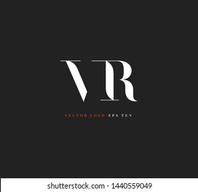 V R letters Joint logo icon vector for business card and corporate identity.