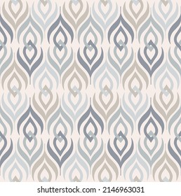 v
retro seamless wallpaper motif in dusty pastel tones