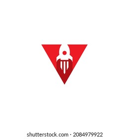V Rocket Logo
simple and modern design