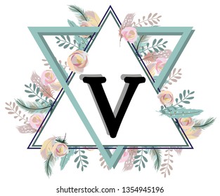V, Romantic Triangle Alphabet.