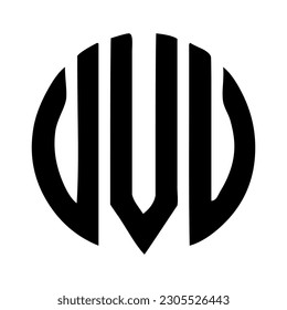 V round vector logo design