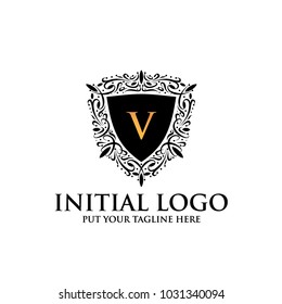 V Royal Classic Shield Logo icon
