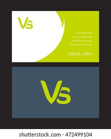 V & S Joint letter logo with Business card