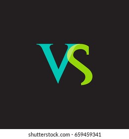 V S joint logo design vector template 