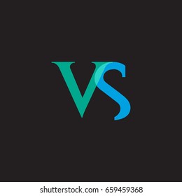 V S joint logo design vector template 