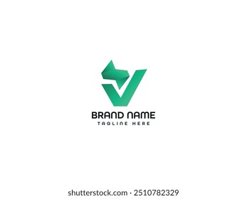 V S Letter Diseño de Logo
