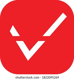 v shape logo for shops and companys