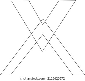 V Simple Logo Vector. Initial letter. Design template. 