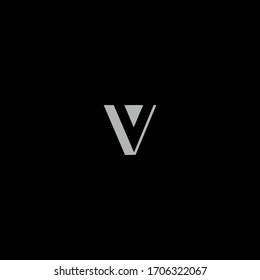 V single letter designs for logo and icons