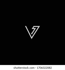 V single letter designs for logo and icons