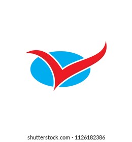 v social logo design template