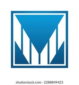 v quadratische Logo-Vorlage 1
