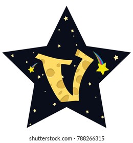V in the star