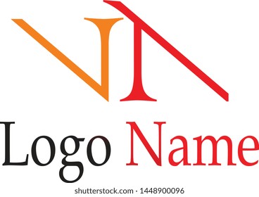 V, T Letter logo creative design