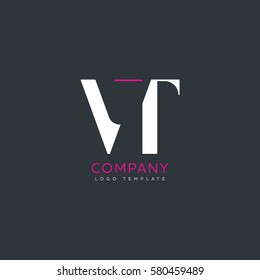 V T letter logo design