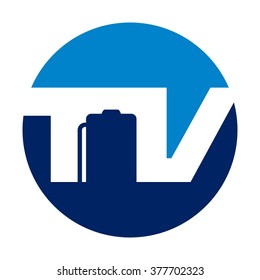 v and t logo vector.