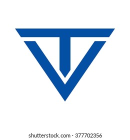 v and t logo vector.