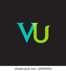 V U joint logo design vector template 