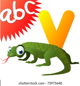 V is for Varan (Komodo Dragon)