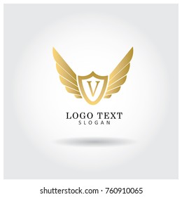 V Vector Logo Icon Template