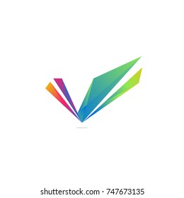 V Vibrant Letter Logo