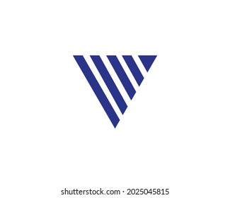 V vv letter logo design vector template