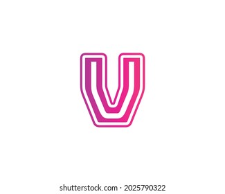 V vv letter logo design vector template