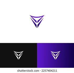 V, VV letter logo design template elements. Modern abstract digital alphabet letter logo. Vector illustration.