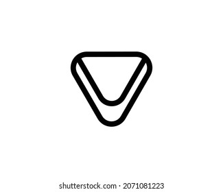 V VV logo design vector template