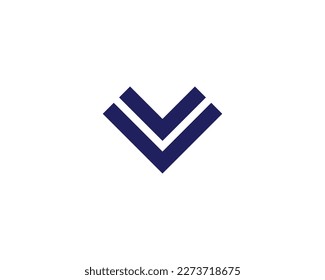 V VV Logo-Design, Vektorgrafik-Vorlage
