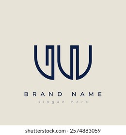 V and W logo design. VW abstract Letters Logo Monogram. This logo design is the process of creating a visual symbol that represents a brand, company, or individual.