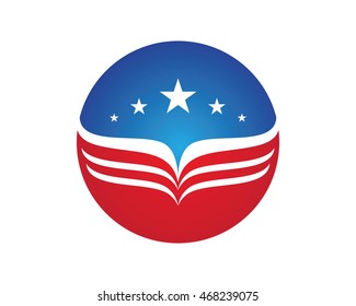 V Wing Logo Template