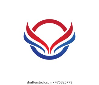V Wing Logo Template