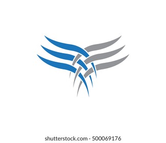 V Wing Logo Template