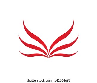  V Wing Logo Template vector icon design