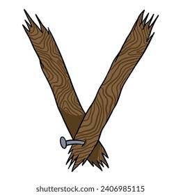 V Wooden Alphabet Font, good for graphic design resources