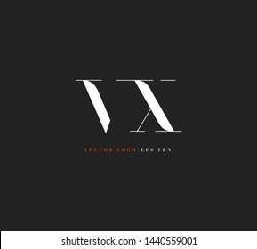 V X letters Joint logo icon vector for business card and corporate identity.