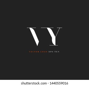 V Y letters Joint logo icon vector for business card and corporate identity.