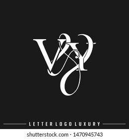 V & Y VY logo initial letter luxury vector template.