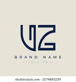 V and Z logo design. VZ abstract Letters Logo Monogram. This logo design is the process of creating a visual symbol that represents a brand, company, or individual.