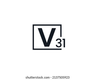 Logo de la letra inicial V3, 3V