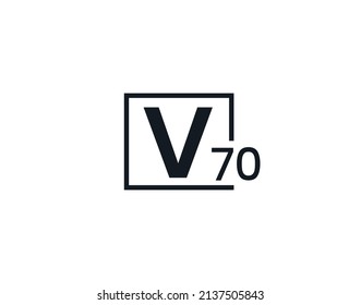 V70, 70V Initial letter logo