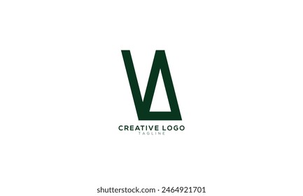 VA Abstract initial monogram letter alphabet logo design